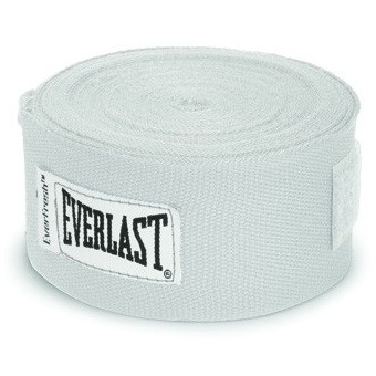 Бинты боксёрские Everlast эластичные (180") 4,55 метра белого цвета
