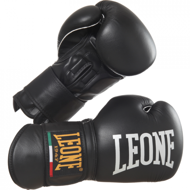 Боксёрские перчатки Leone 1947 IL Tecnico чёрного цвета