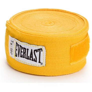 Бинты боксёрские Everlast эластичные (180") 4,55 метра жёлтого цвета