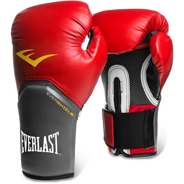 Боксёрские перчатки Everlast Pro Style Elite красного цвета