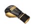 Боксёрские перчатки Clinch Aero чёрного золотого цвета