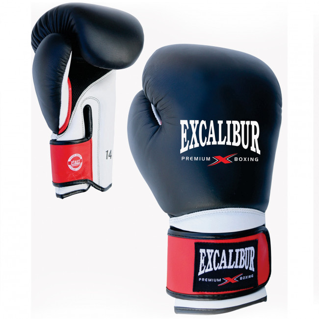 Боксёрские перчатки Excalibur Premium Boxing натуральная кожа