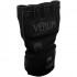 Быстрые боксёрские бинты Venum Gel Kontact чёрного цвета с чёрным логотипом