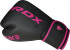 Боксёрские перчатки RDX Kara чёрные/розовые