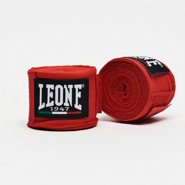 Боксёрские бинты Leone 1947 красного цвета