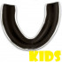 Детская боксёрская капа Kango Kids белого/чёрного цвета