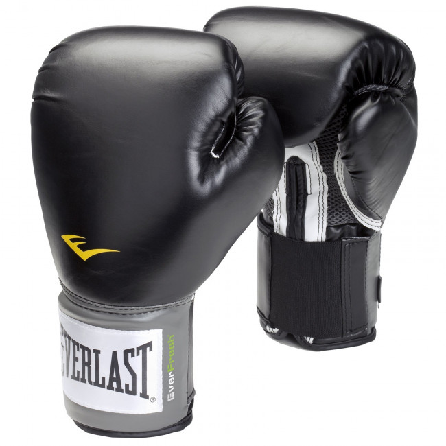 Боксёрские перчатки Everlast Pro Style Anti-MB чёрные