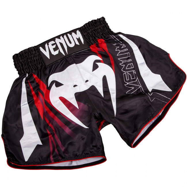 Тайские шорты Venum Sharp 3.0 чёрного/красного цвета