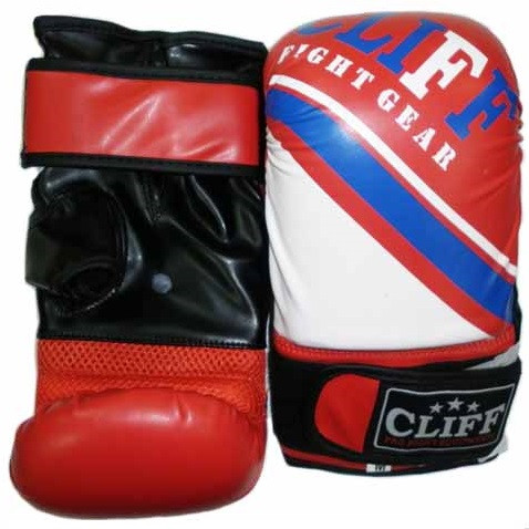 Митенки (снарядные перчатки) Cliff Fight Gear красного цвета