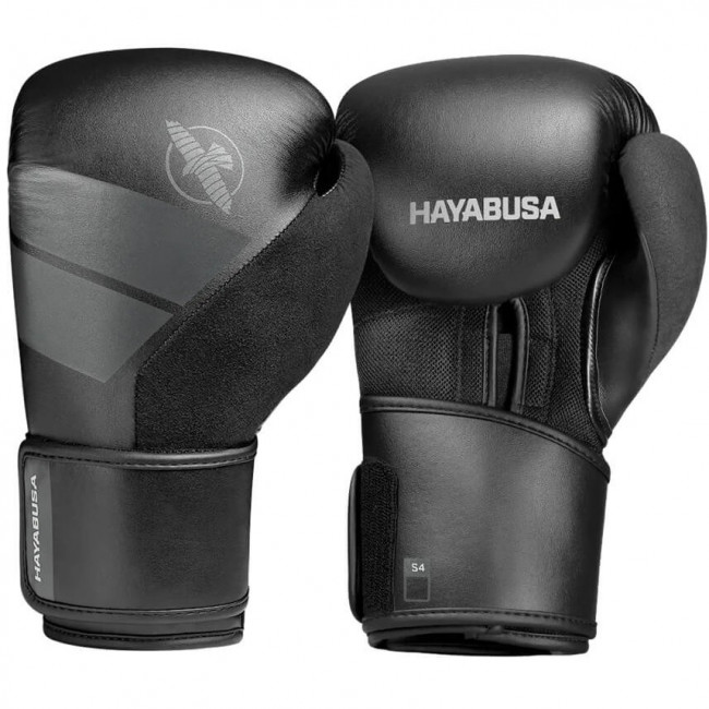 Перчатки боксёрские Hayabusa S4 чёрные