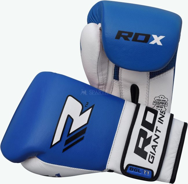 Боксёрские перчатки RDX Gel T1 синего цвета