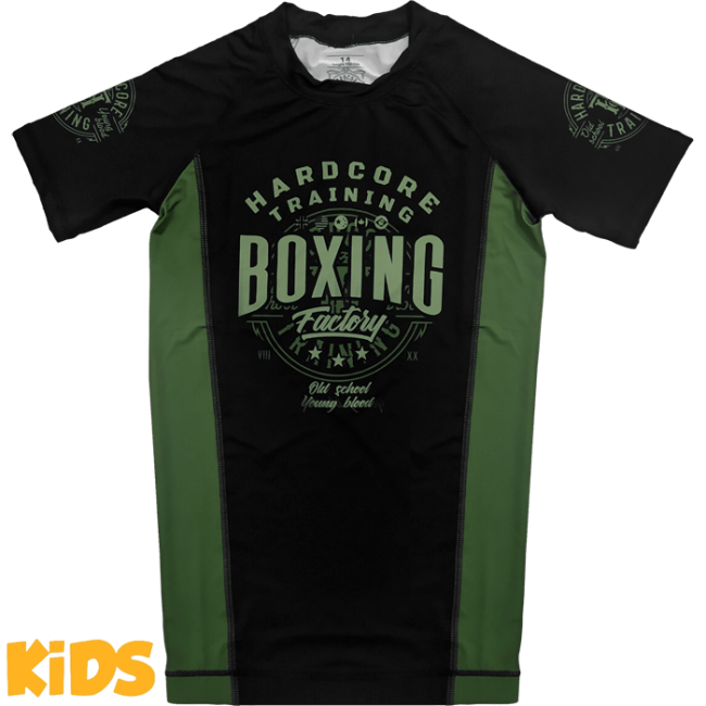 Детский рашгард Hardcore Training Boxing Factory 2.0 short sleeves