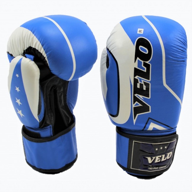 Перчатки боксёрские Velo Buffalo синего цвета