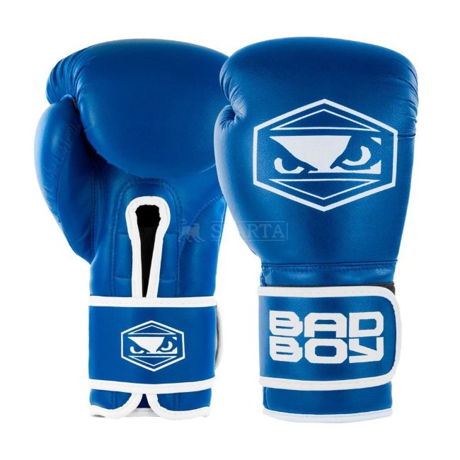 Боксёрские перчатки Bad Boy Strike синего цвета