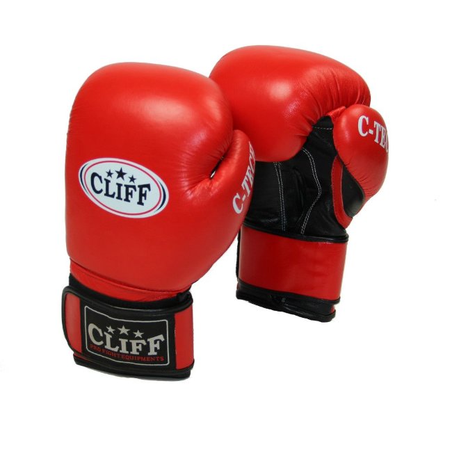 Боксёрские перчатки Cliff C-Tech красного цвета