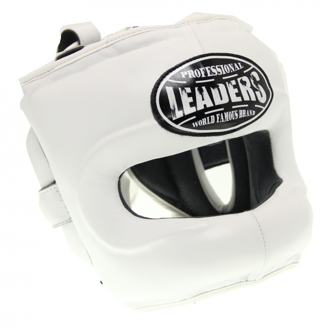 Тренировочный шлем с бампером Leaders белого цвета