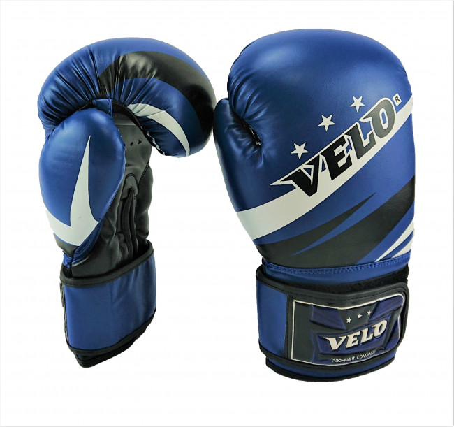 Боксёрские перчатки Velo American Mold (синего цвета)
