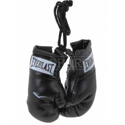 Сувенирные боксёрские перчатки в машину (автомобиль) Everlast чёрного цвета