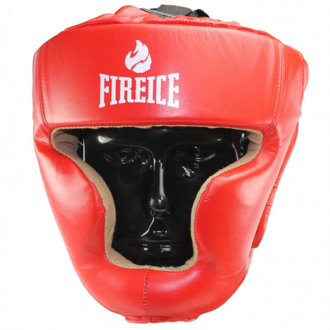 Тренировочный шлем Full Face Fire Ice красный
