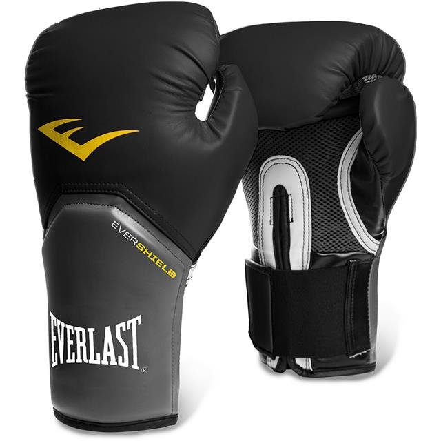 Боксёрские перчатки Everlast Pro Style Elite чёрного цвета