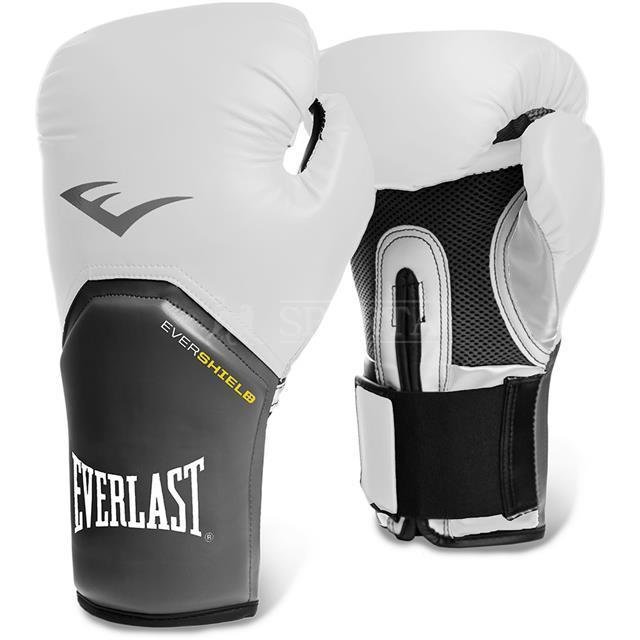 Боксёрские перчатки Everlast Pro Style Elite белого цвета
