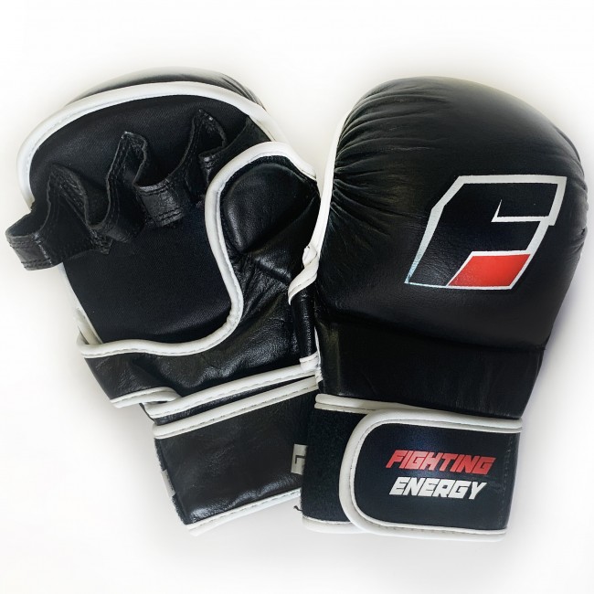 Перчатки для ММА и панкратиона Fighting Energy 6 - 8 унций, чёрные 