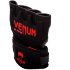 Ленивые боксёрские бинты Venum Gel Kontakt чёрного цвета с красным логотипом