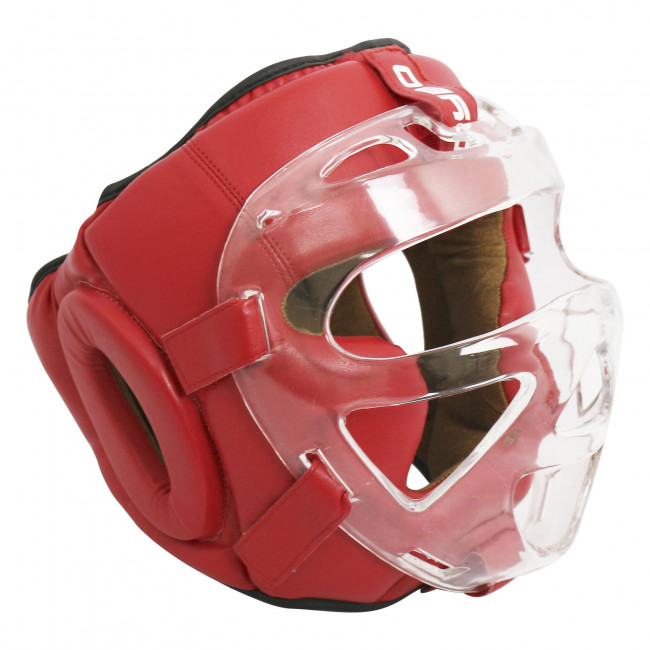 Шлем BoyBo с пластиковой маской красный