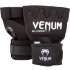 Быстрые боксёрские бинты Venum Gel Kontact чёрные с белым логотипом
