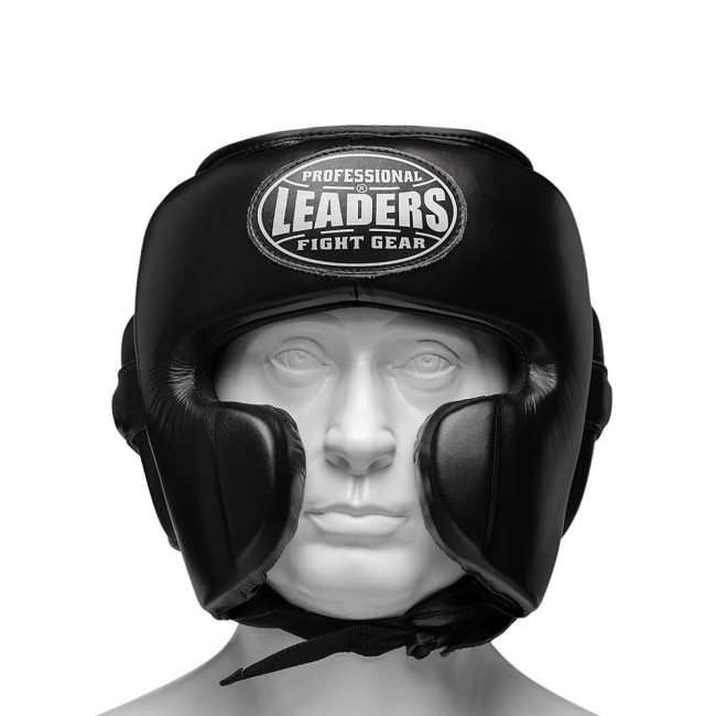 ​Шлем для бокса мексиканского стиля Leaders Mex кожа/кожа 