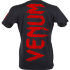 Футболка Venum Giant чёрного цвета с логотипом красного цвета