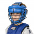 Шлем для армейского рукопашного боя с металлическим забралом Рэй Спорт Титан-2 синий