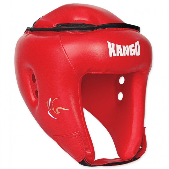 Шлем боевой для кикбоксинга Kango красного цвета