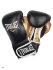 Боксёрские перчатки Everlast PowerLock PU чёрного золотого цвета