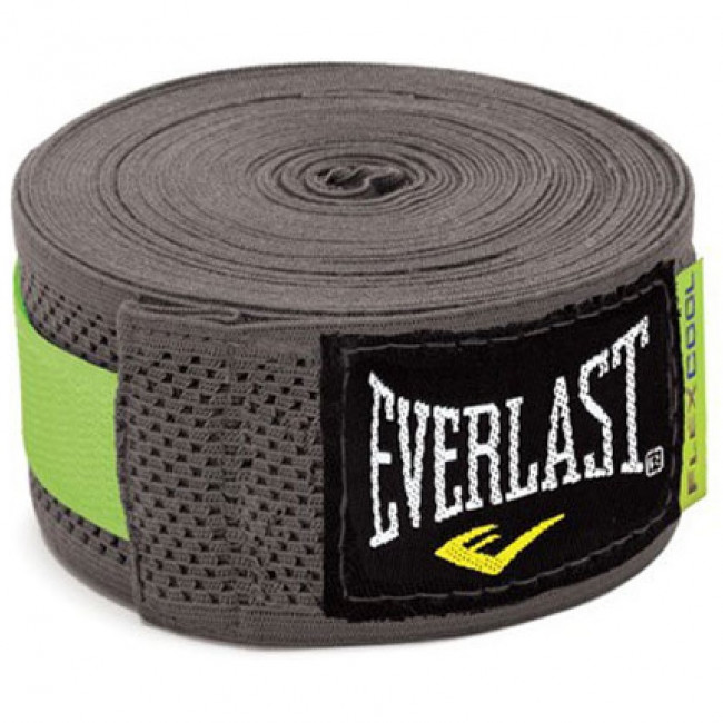 Бинты боксёрские Everlast Breathable эластичные 4,55 метра серого цвета