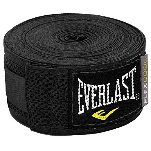 Бинты боксёрские Everlast Breathable эластичные 4,55 метра чёрного цвета