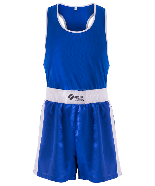 Детская форма для бокса Rusco Sport синего цвета