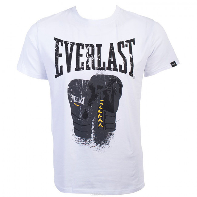 Футболка Everlast Logo Protex Gloves белого цвета