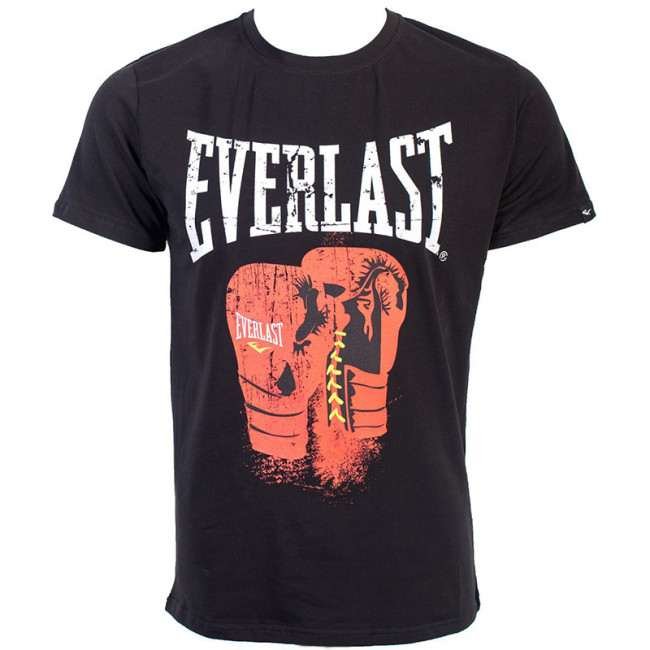 Футболка Everlast Logo Protex Gloves чёрного цвета 