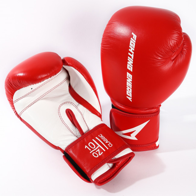 Боксёрские перчатки Fighting Energy Classic красного цвета
