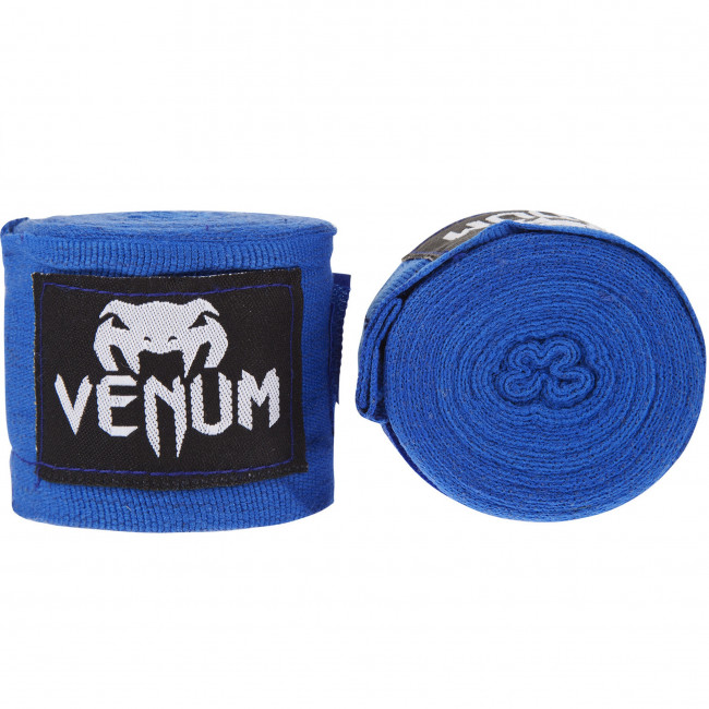 Боксёрские бинты Venum эластичные 2,5 метра синего цвета