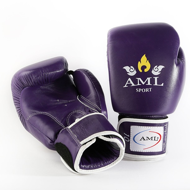 Боксёрские перчатки AML Bangkok фиолетового цвета
