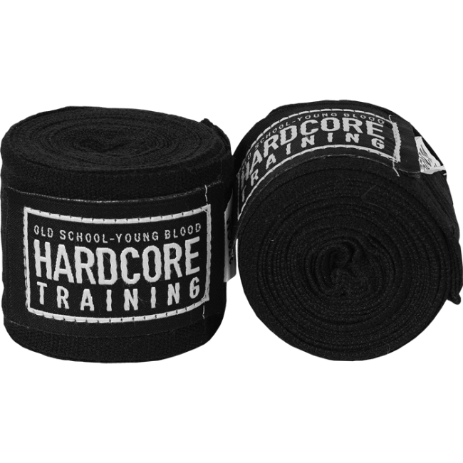 ​Боксерские бинты Hardcore Training Черные 3,5 м