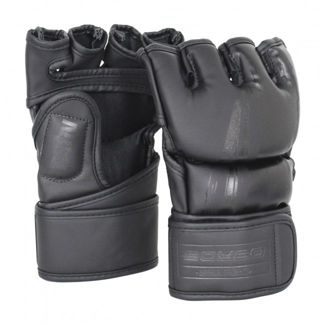 Перчатки ММА BoyBo Black Edition чёрного цвета
