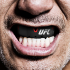 Капа боксёрская OPRO Silver Level UFC чёрного цвета снаружи, красного внутри