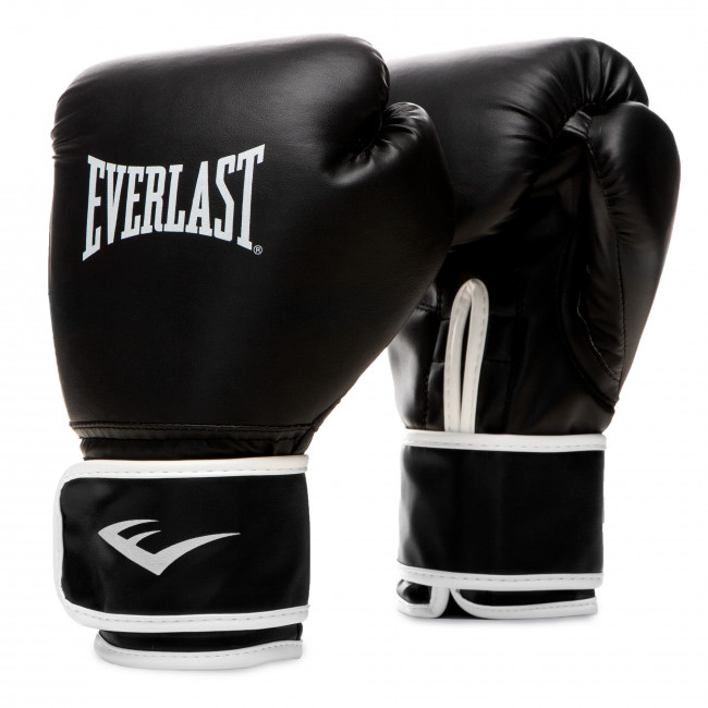 Перчатки боксёрские тренировочные Everlast Core чёрного цвета